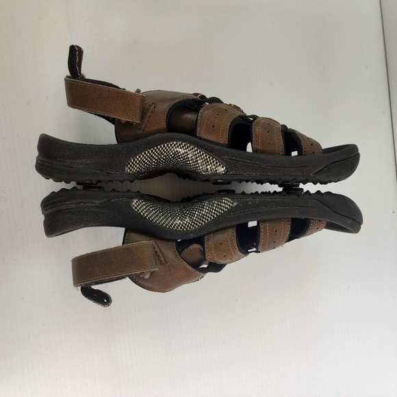 Footjoy Greenjoys Brown Leather Golf Sandals with Adjustable Heel Strap Sz 10 - Picture 6 of 12